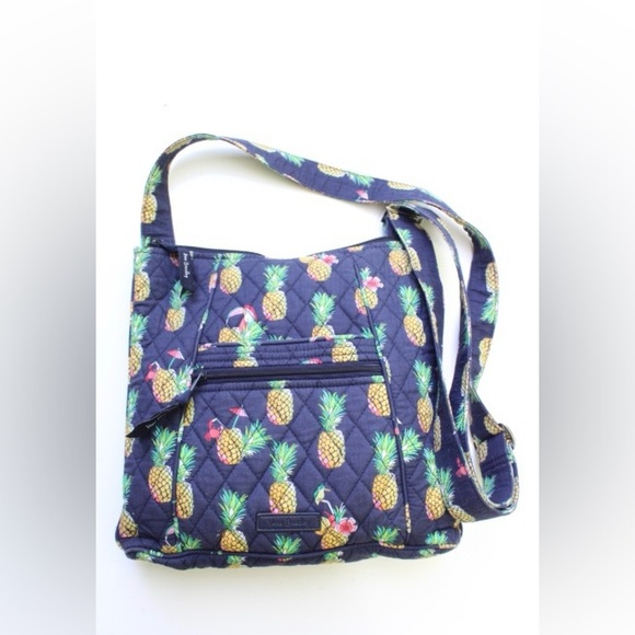 Vera Bradley pineapple toucan party cross body bag Embroidered - Picture 3 of 10